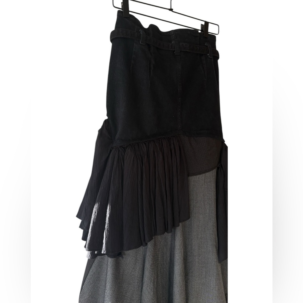 Asymmetrical ruffled teired skirt - Picture 4 of 16